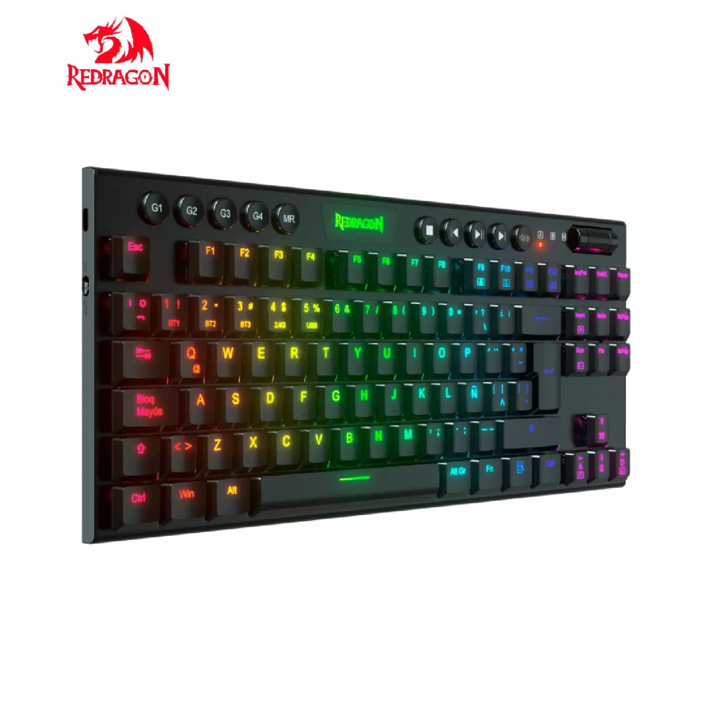 Teclado Mecánico Redragon HORUS TKL K622-RGB-SP BLACK Cableado - Imagen 2