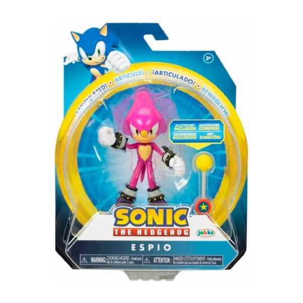 Sonic The Hedgehog 4" Espio El Camaleón con Punto de Control
