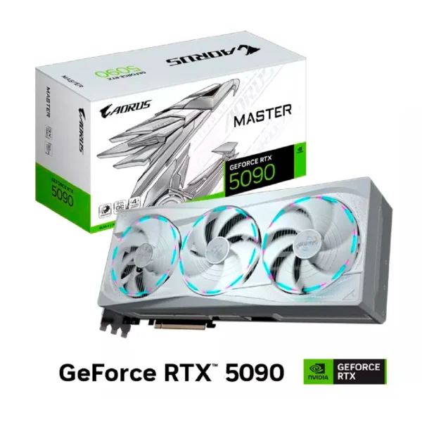 Tarjeta de video GIGABYTE AORUS GeForce RTX 5090 MASTER ICE 32G, GDDR7, PCIe Gen 5.0