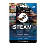 Steam Wallet Code 20 USD – USA - Codigo Digital